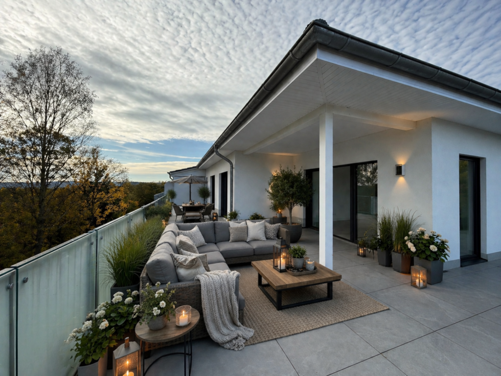 Dachterrasse (Einrichtungsbeispiel)