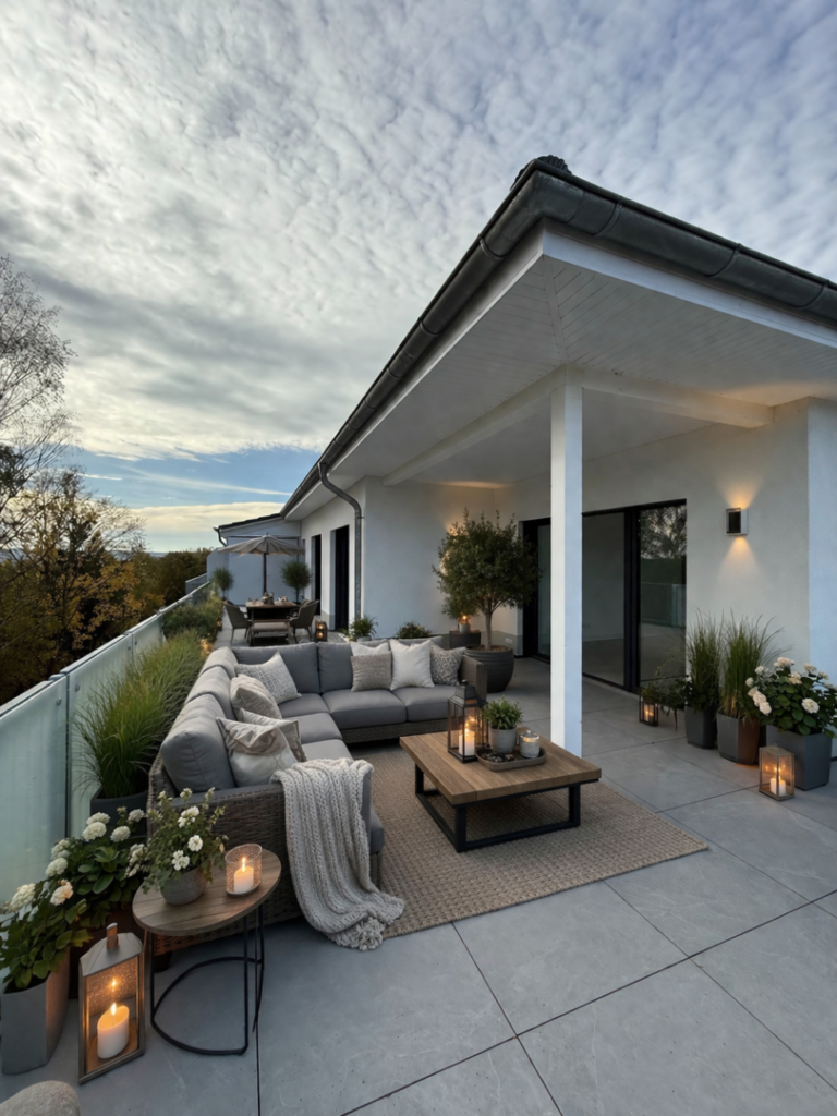 Dachterrasse (Einrichtungsbeispiel)