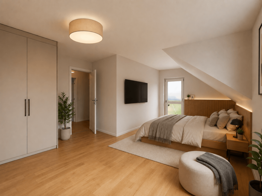 Schlafzimmer (Beispielvisualisierung)