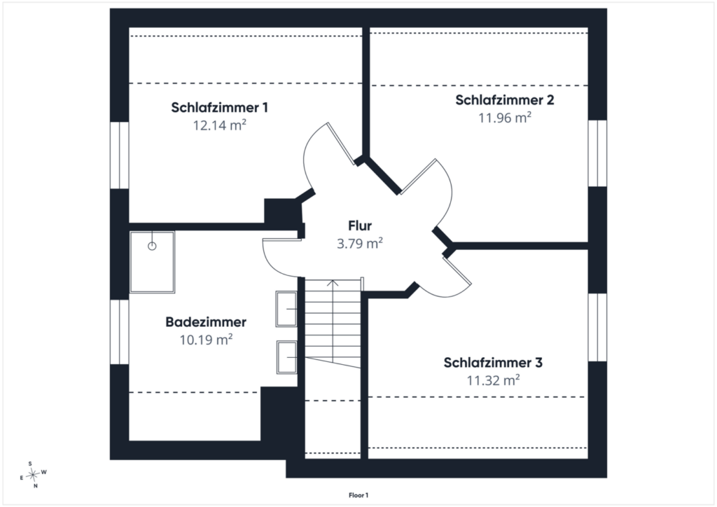 Grundriss Obergeschoss