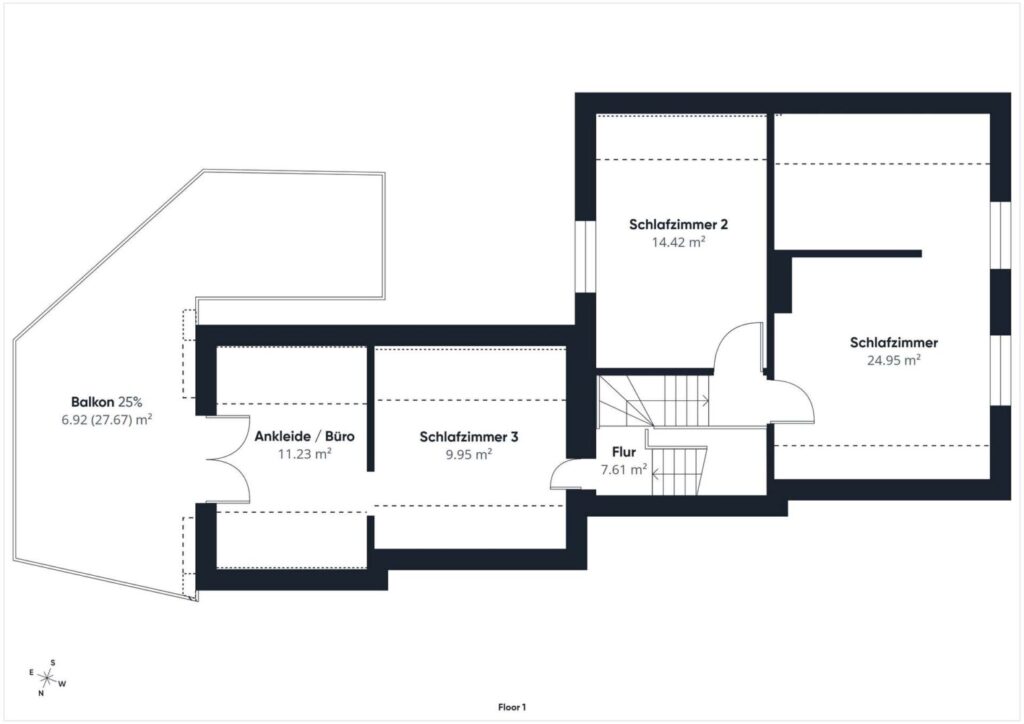 Grundriss Obergeschoss